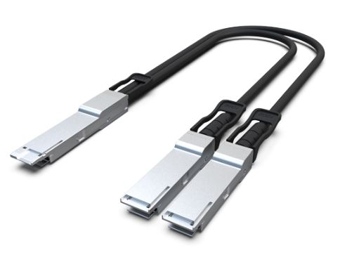 400G QSFPDD to 2x200G QSFP56 Breakout (Direct Attach Cable) Cables (Passive) 1M 400G QSFPDD DAC 0